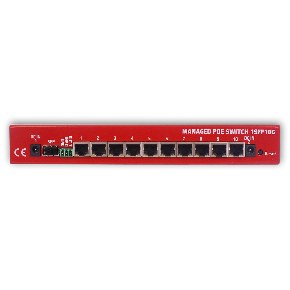 Managed switch 10 ports Gigabit PoE 1SFP10G